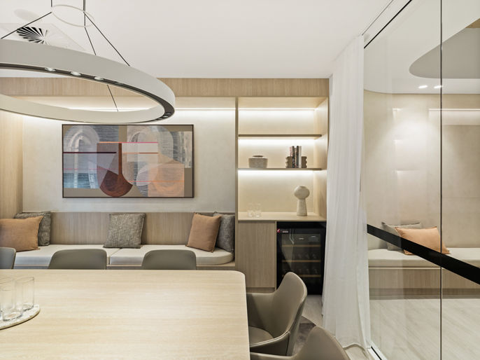 Interior image of premium office suite meeting room 