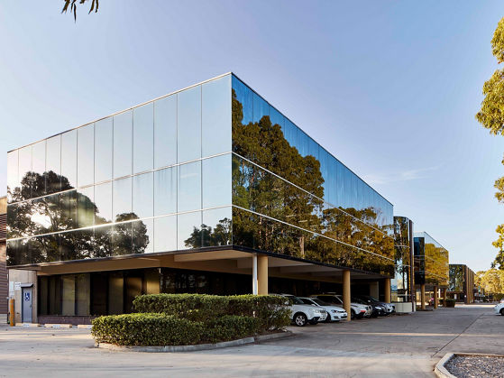 Image of warehouse exterior and undercroft parking 