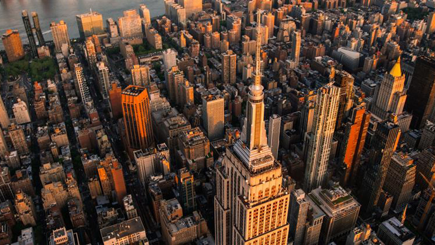 Aerial view of New York City