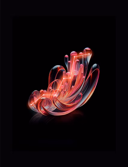 Abstract architecture buildings of downtown with sun warm color.