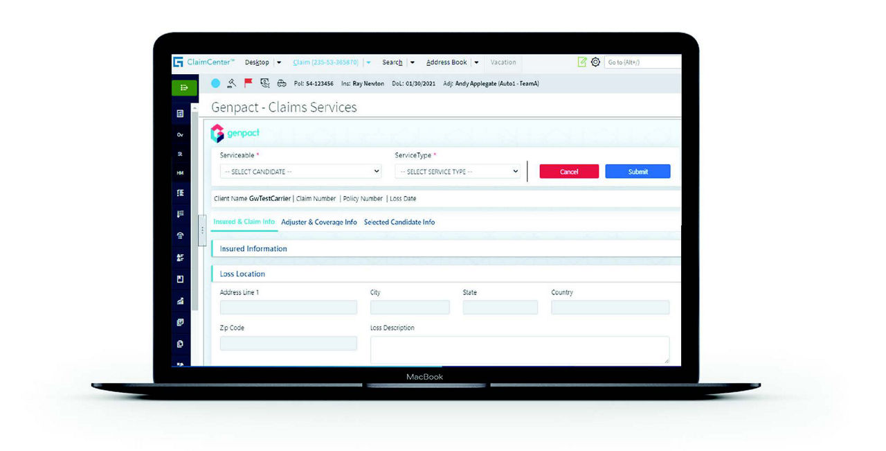 Claims management graphic
