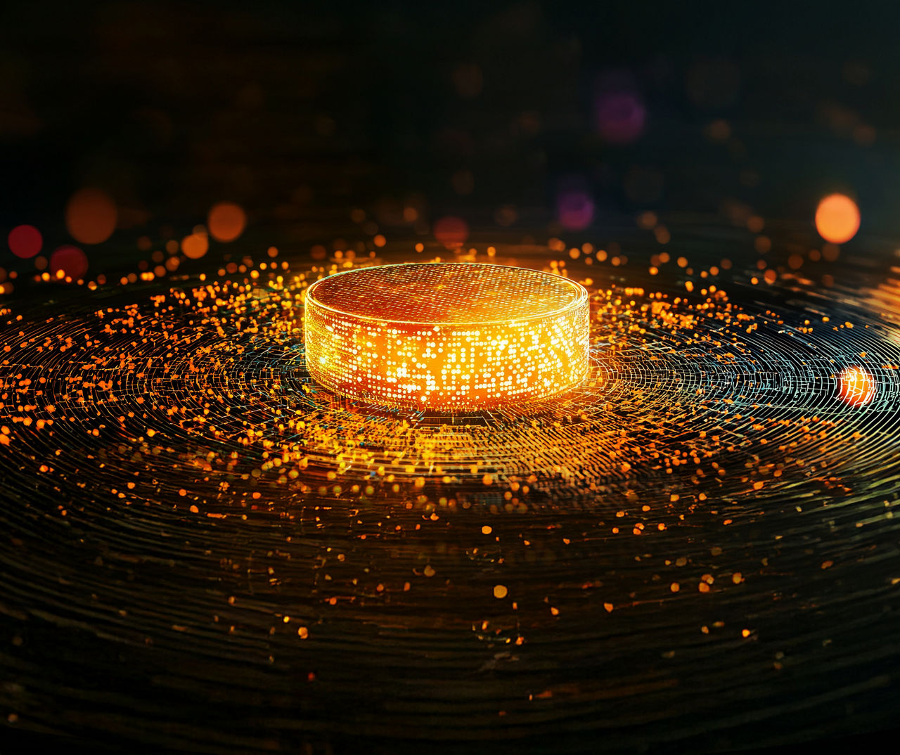 A sleek, minimalist quantum computing lab, holographic visuals of chemical compounds orbiting the glowing quantum processor at the center., 3D illustration, isolated with a blank space for text --chaos 40 --ar 7:2 --quality 2 --v 6.1 Job ID: 45048631-429b-45ea-9e6c-08b3f6e61720