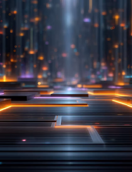 Massive integration of agentic AI in a futuristic factory transforming business and redefining employment landscapes for a minimal human workforce