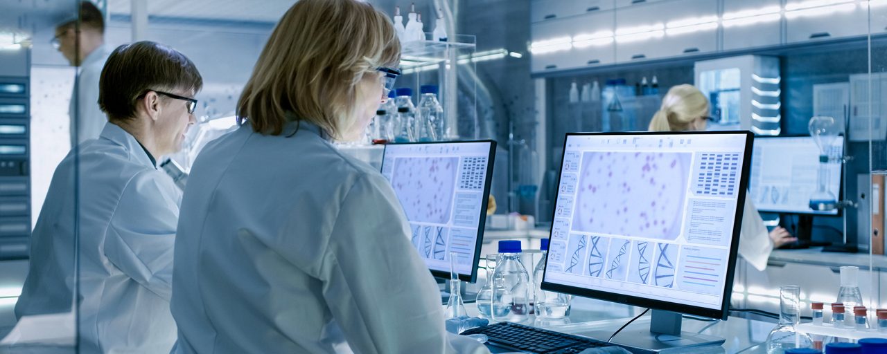 People working in lab 