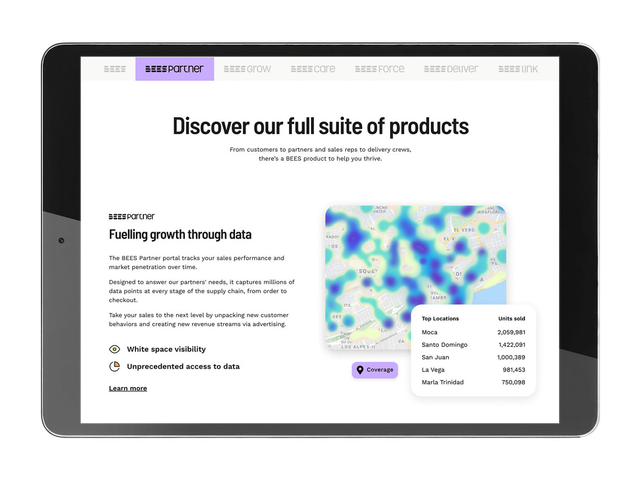 mobile views of the new Iron Mountain website