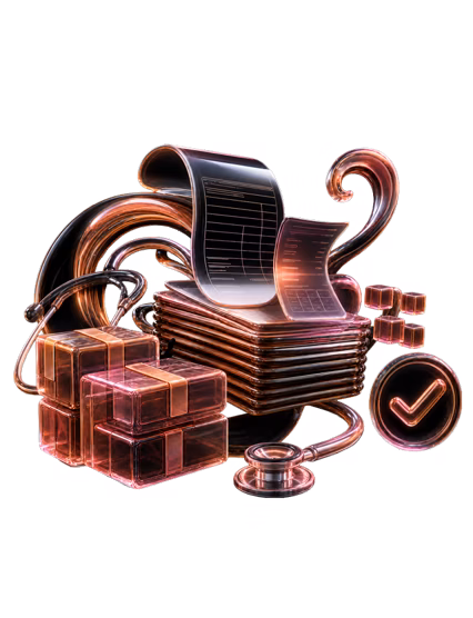 Abstract digital workflow and data visualization