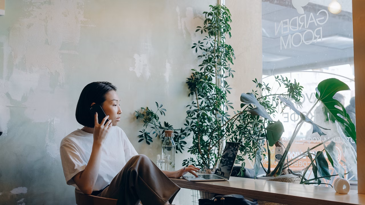 woman typing on computer