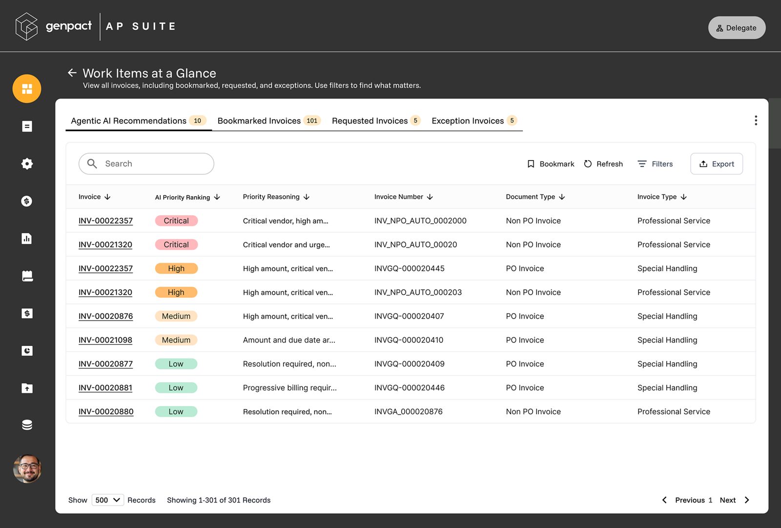  AP Trace dashboard