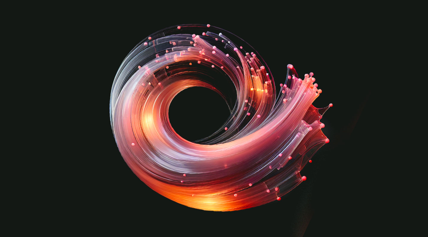 fiber optic swirl