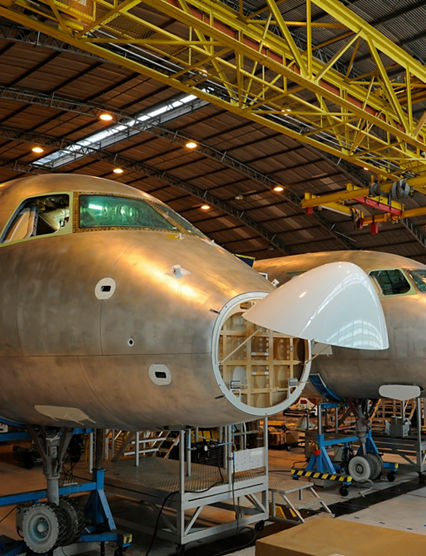 "aerospace industry, jet plane"