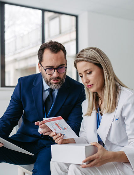 man consulting his doctor