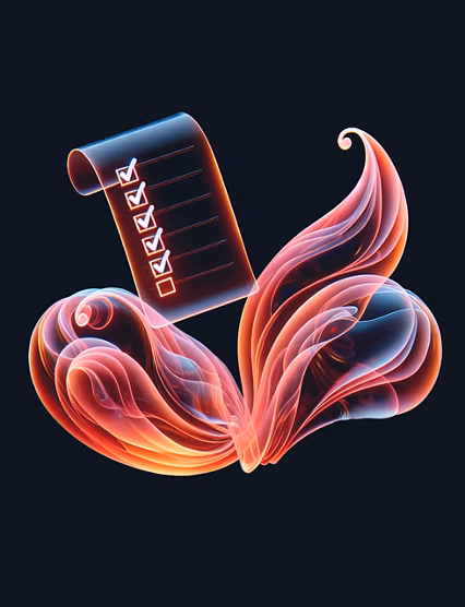 Poster featuring vibrant red and orange flames