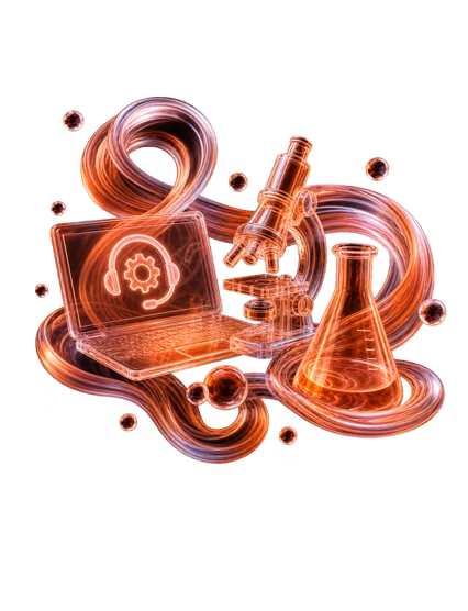 Futuristic science and technology illustration