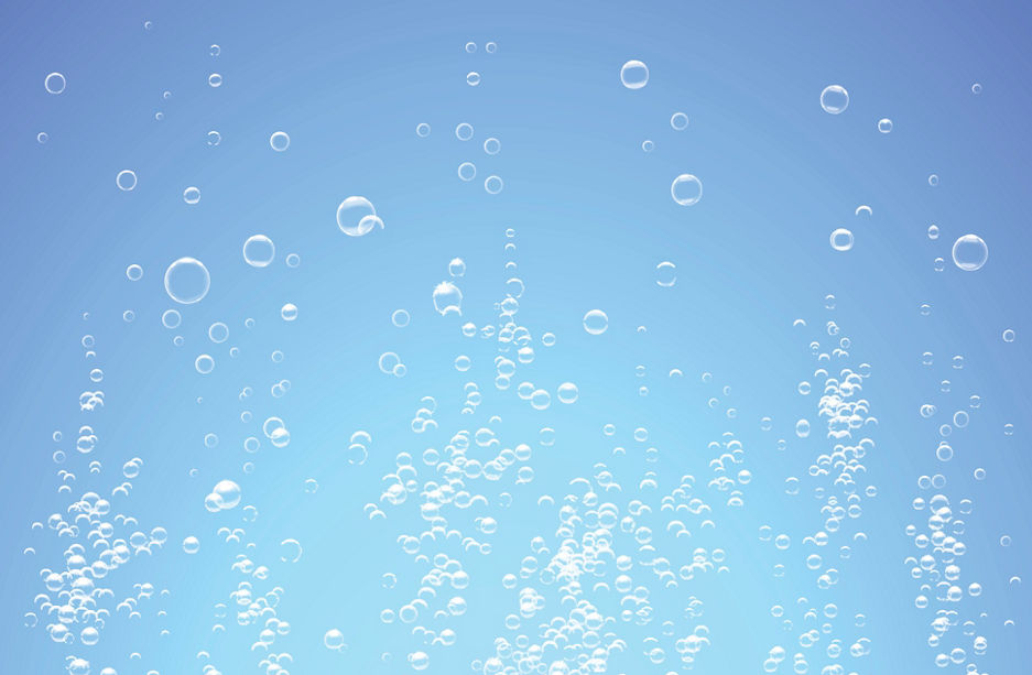 Bubbles under water vector illustration