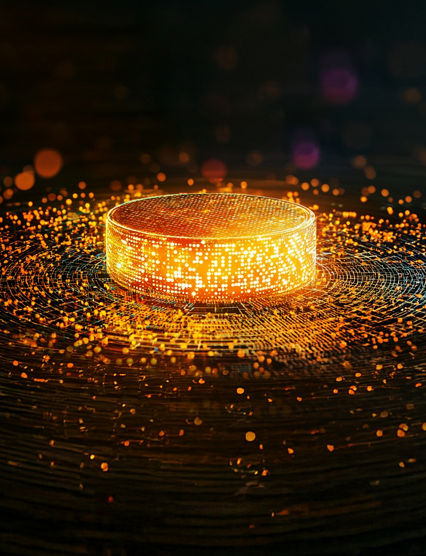A sleek, minimalist quantum computing lab, holographic visuals of chemical compounds orbiting the glowing quantum processor at the center., 3D illustration, isolated with a blank space for text --chaos 40 --ar 7:2 --quality 2 --v 6.1 Job ID: 45048631-429b-45ea-9e6c-08b3f6e61720