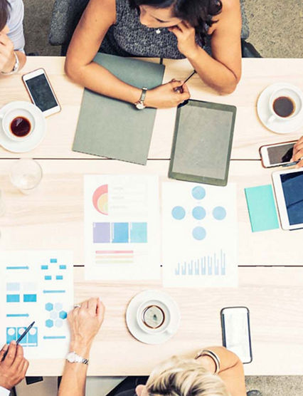 People working at a desk