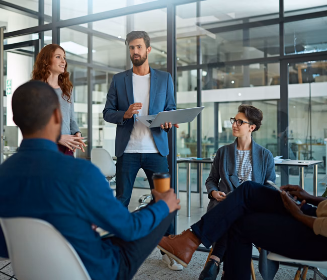 Cropped shot of a group of creatives having a meeting in a modern office.