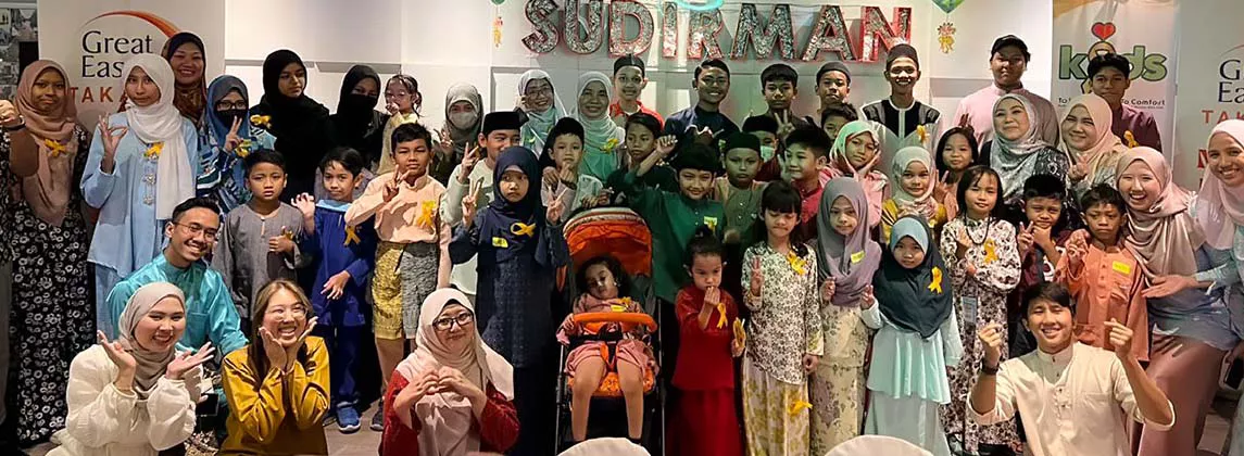 Majlis berbuka puasa bersama anak pejuang kanser banner