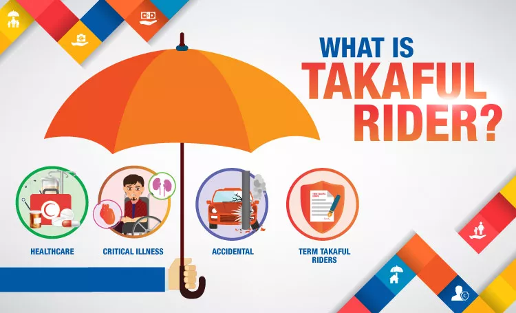 What is a takaful rider?