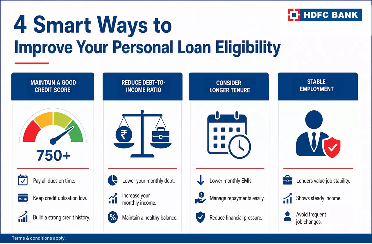 Tips to Improve Your Personal Loan Eligibilty