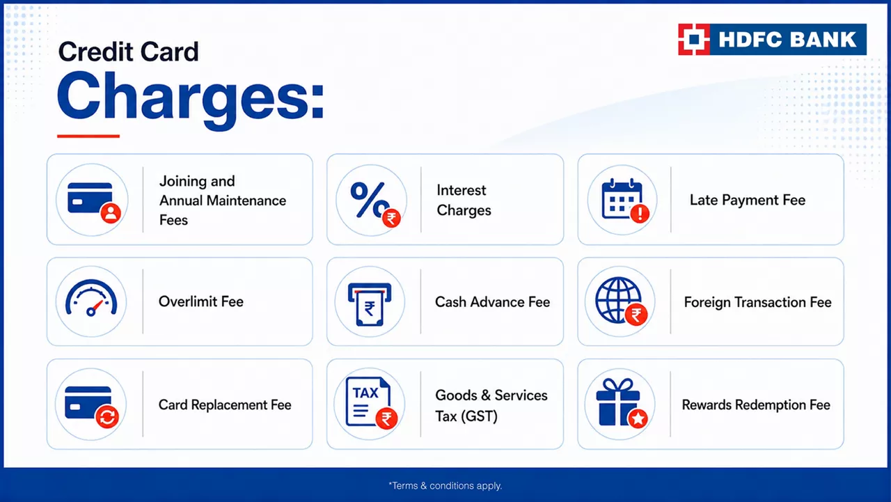 9 Types of Credit Card Charges That You Must Be Aware of