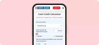 Cash Credit Calculator