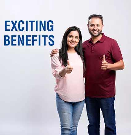 Happy indian couple on white background.