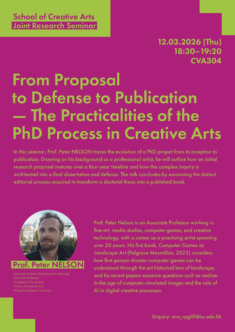 SCA Joint Research Seminar_CMYK A3 Poster