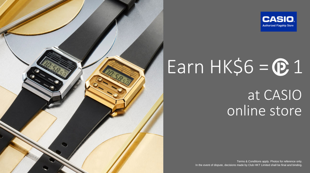 CASIO Authorized Online Flagship Store Earn HK 6 Clubpoints1