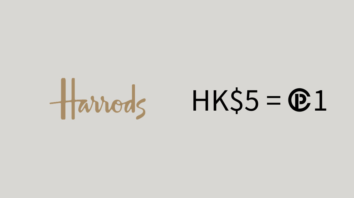 於Harrods網店購物消費每HK$5 = Clubpoints1 | The Club