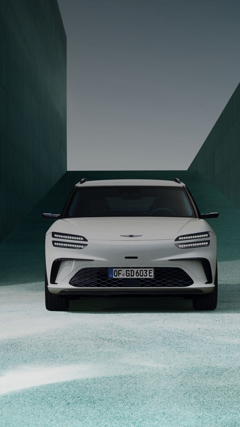 Genesis GV60 Electric Vehicle (EV) luxury crossover exterior key visual.