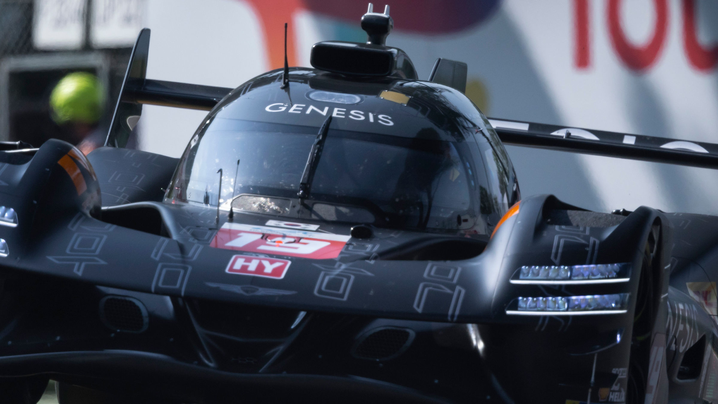 Close-up of Genesis GRM-001 on track at Imola.