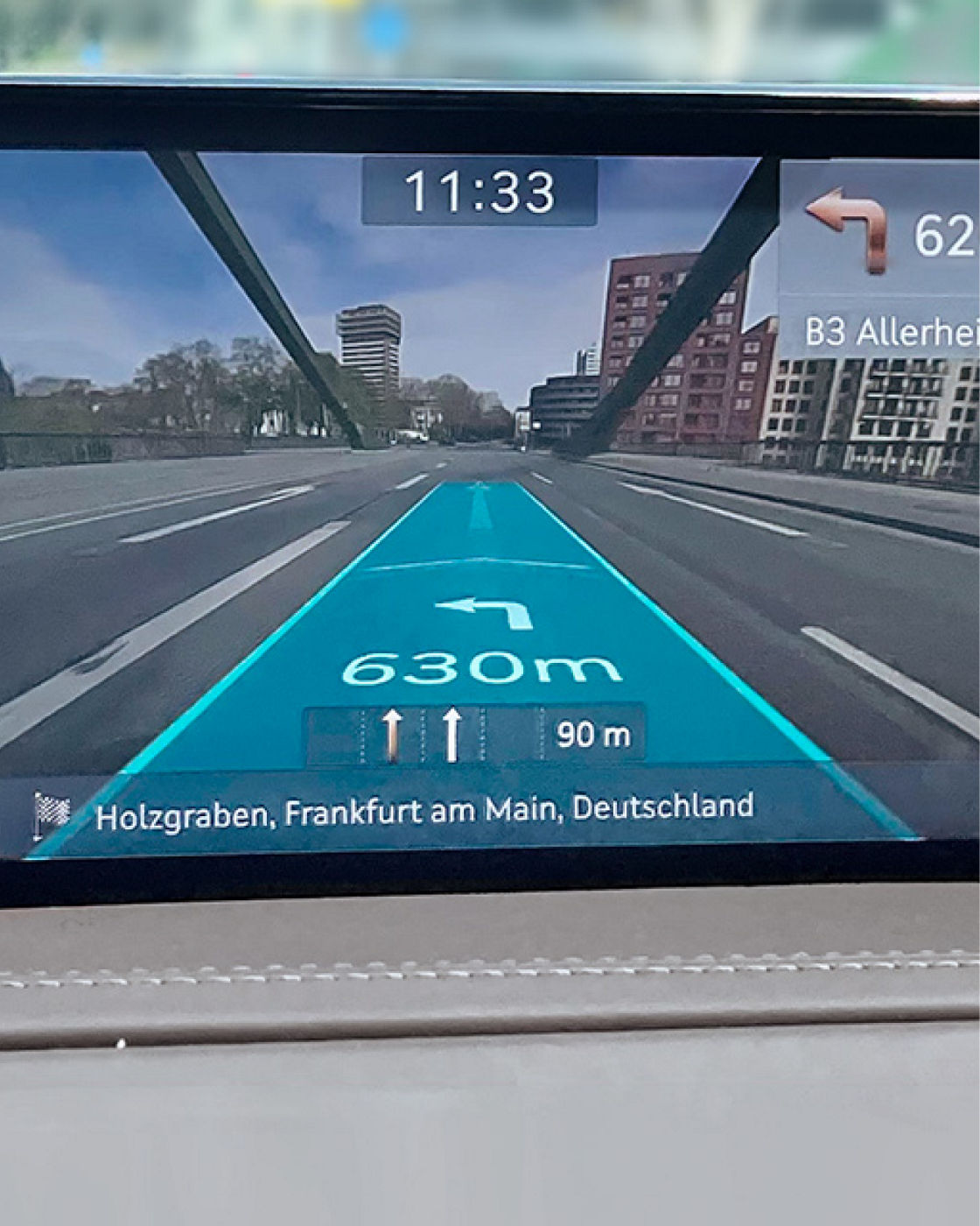 Genesis G80 Navigation with Augmented Reality.