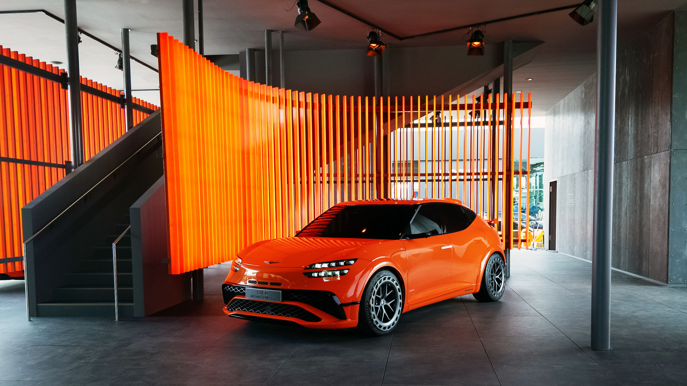 Genesis GV60 Magma presentation at the Goodwood Festival of Speed