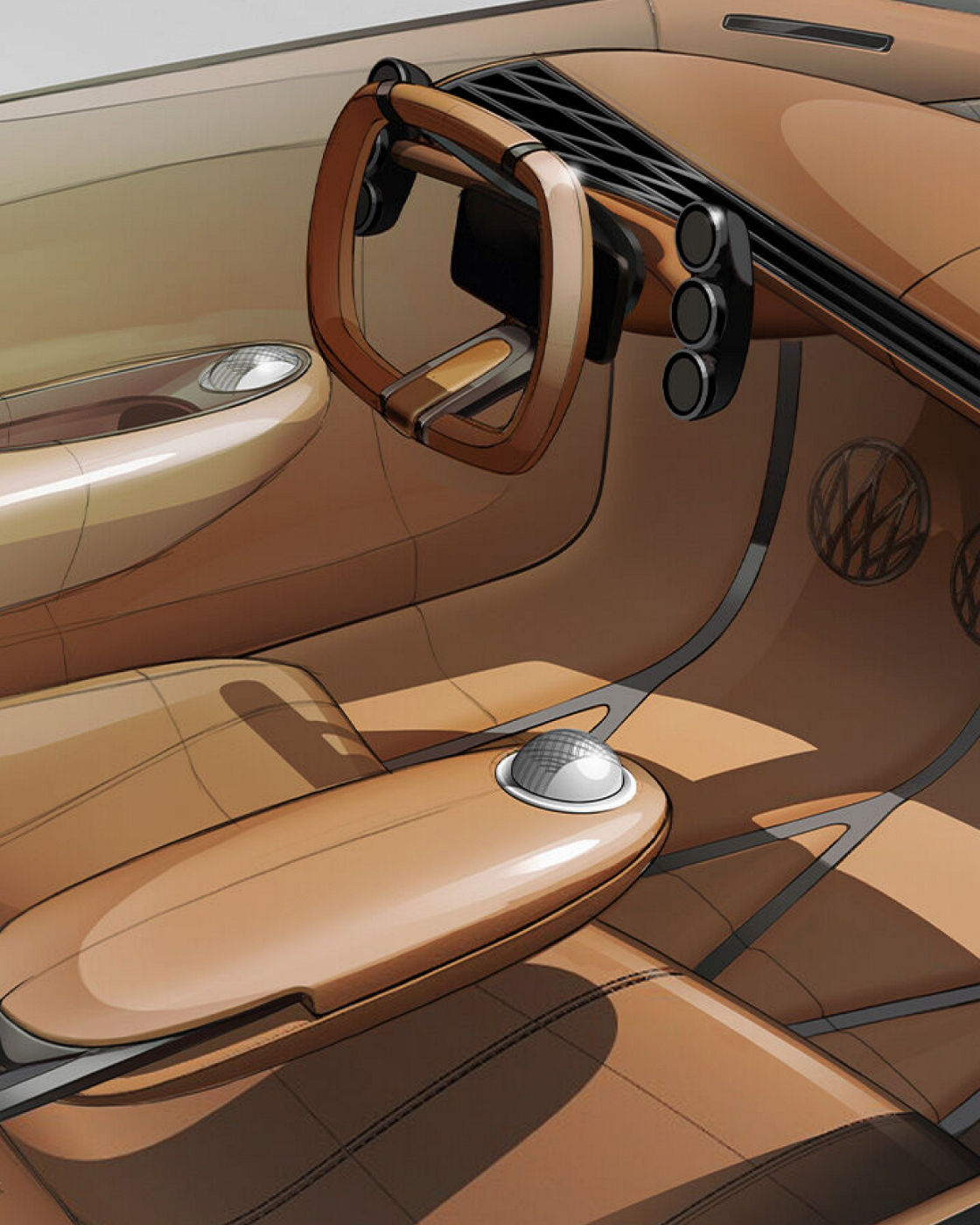 Interior of the Genesis Mint Concept car