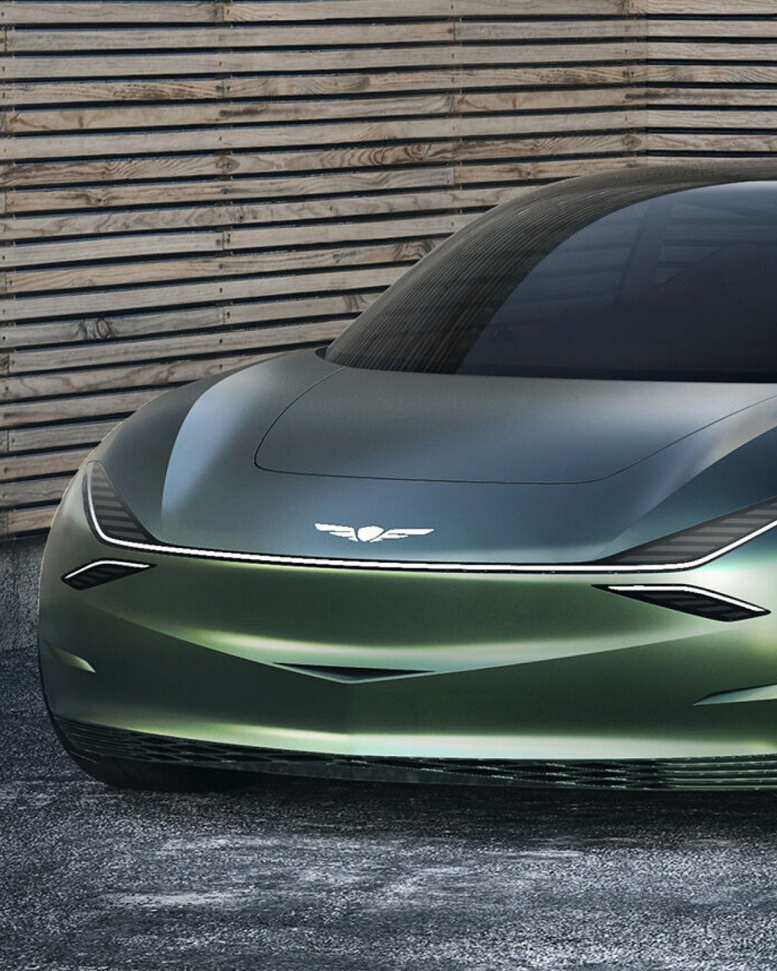 Genesis Mint Concept car showcasing a futuristic and compact design