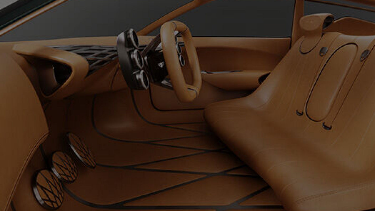 Genesis Mint Concept interior with a luxurious, seamless design and minimalist seating