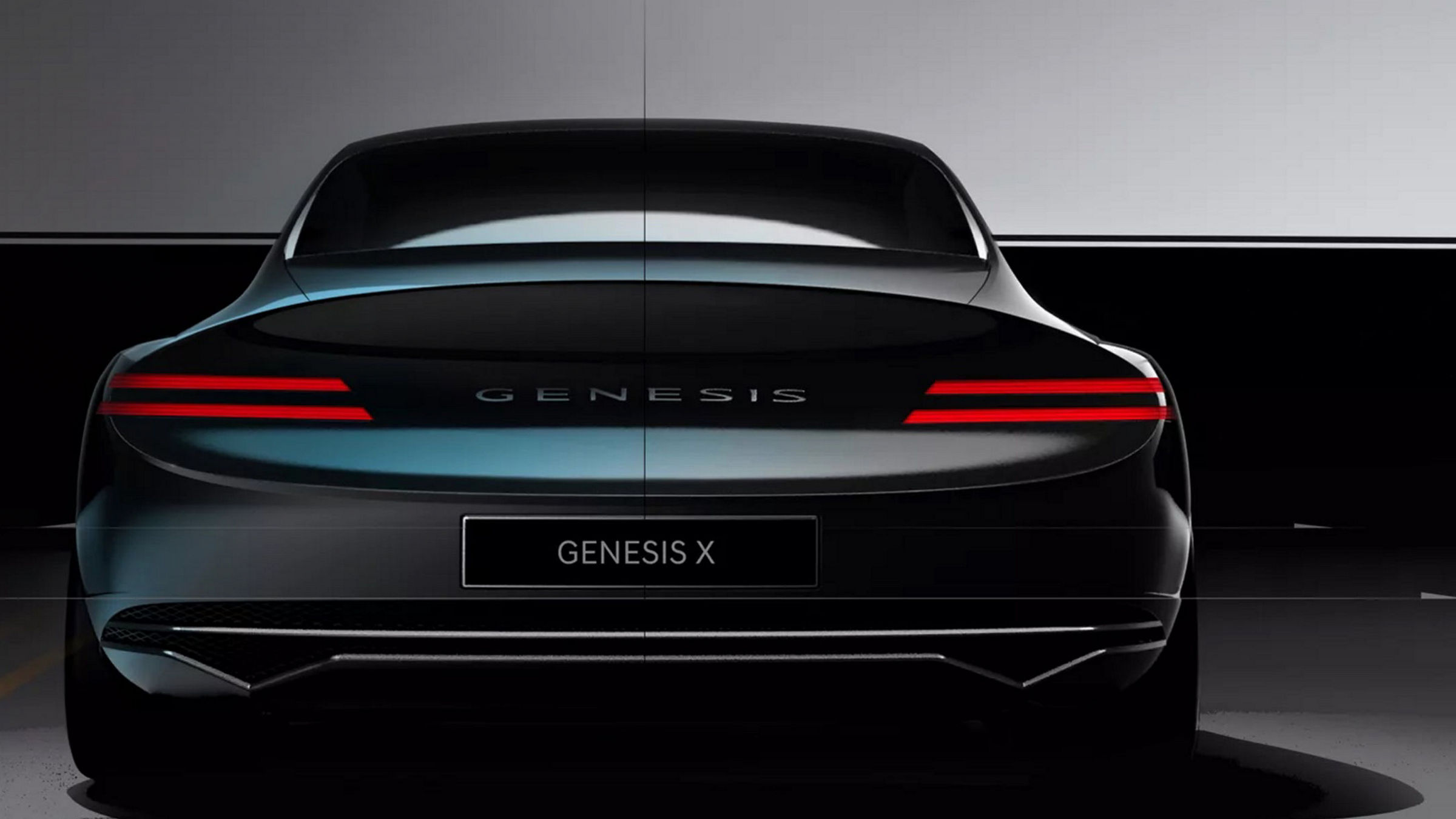 Genesis X Concept outside - rear view