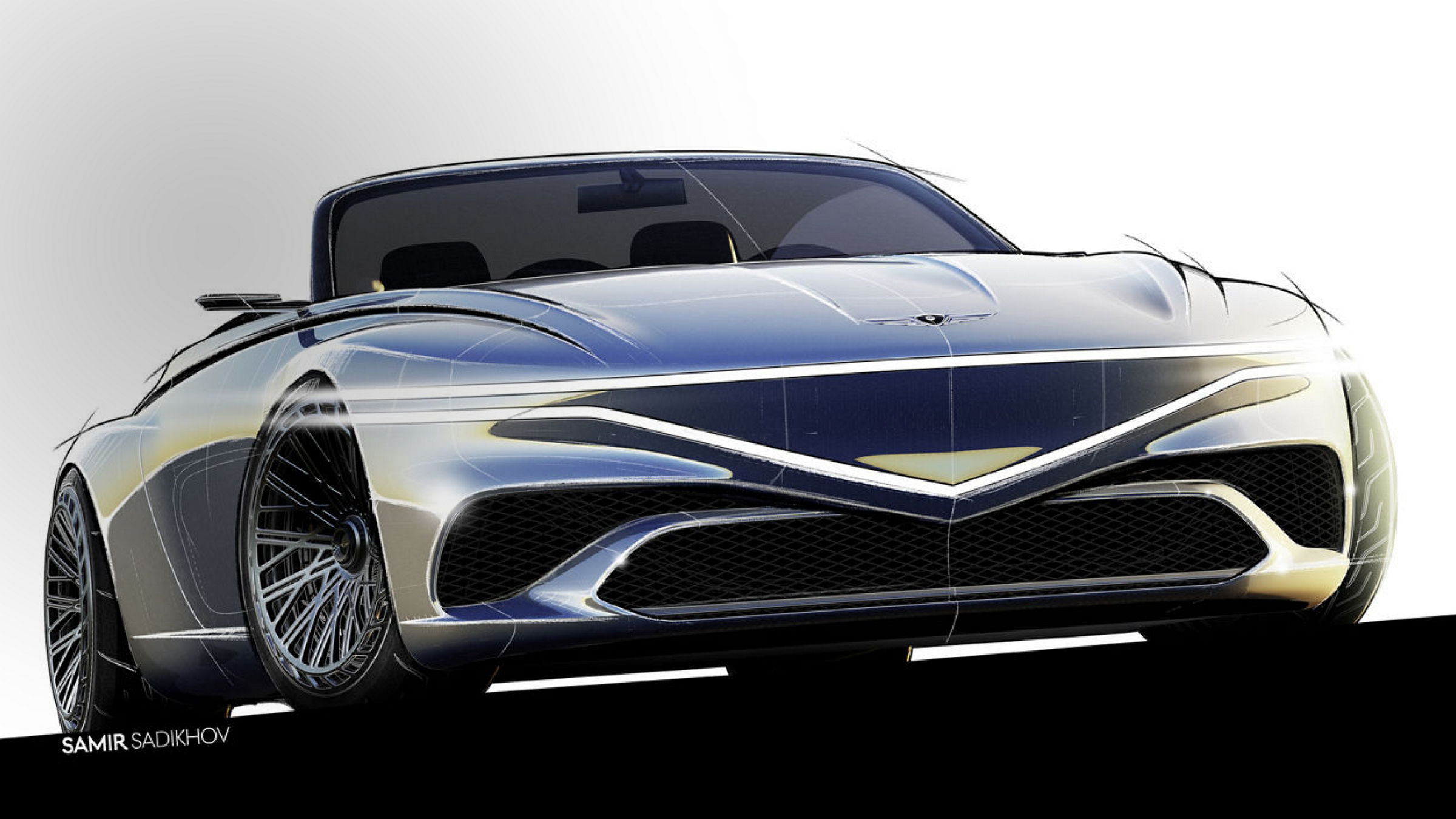 concept drawing of the Genesis X Convertible