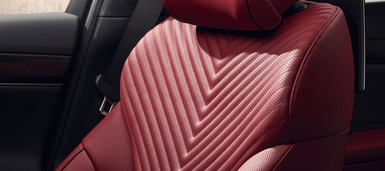 Genesis G80 sport seat red interior