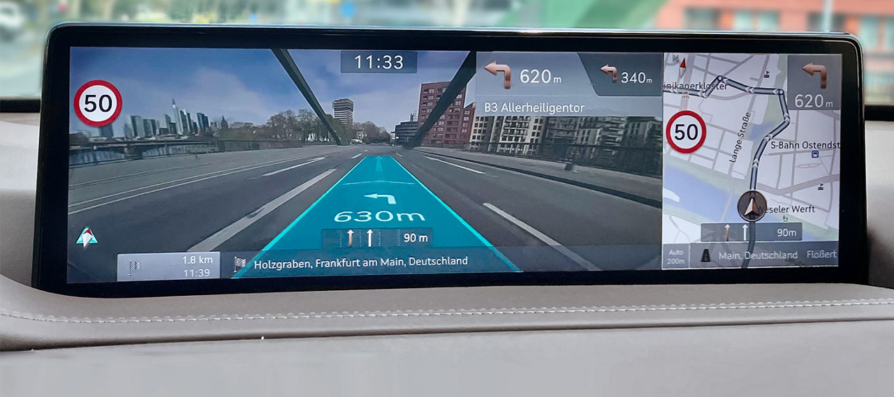 Genesis G80 Navigation Augmented Reality 