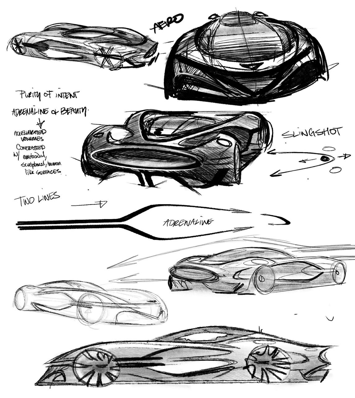 Dessin conceptuel de la Genesis X Gran Berlinetta