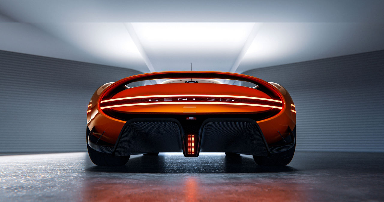 Genesis X Gran Berlinetta Concept - exterior back view