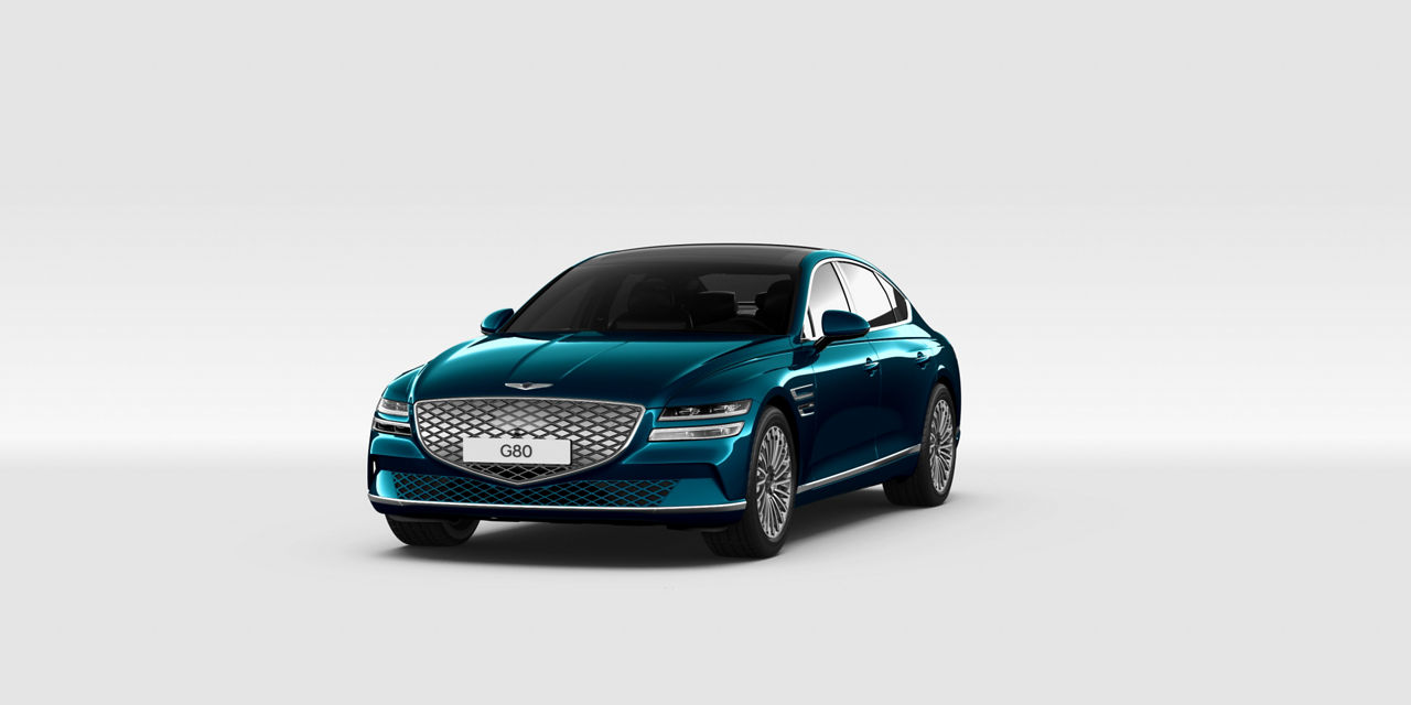 Genesis Electrified G80 blau