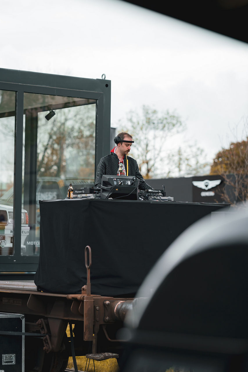 DJ on stage at the Genesis Myle Festival