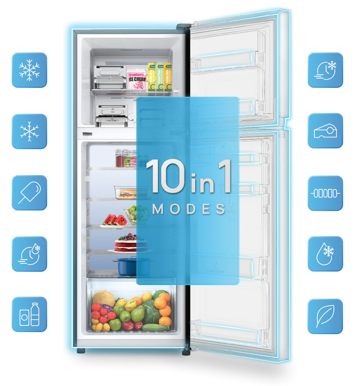 Buy IFBFF-2902IKST 243 L 2 Star Double Door Fridge Online