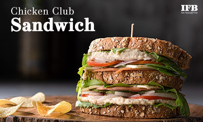 Chicken Club Sandwich in Microwave