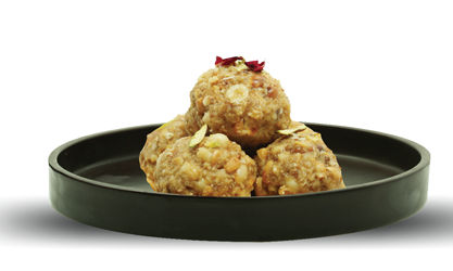Peanut and Coconut Laddu in Microwave