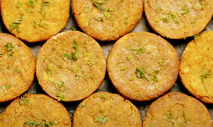 Yam Patties in Microwave
