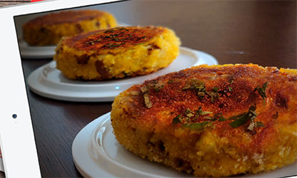 Khichdi Cutlets (Healthy Pattie made with leftover sticky lentil rice)